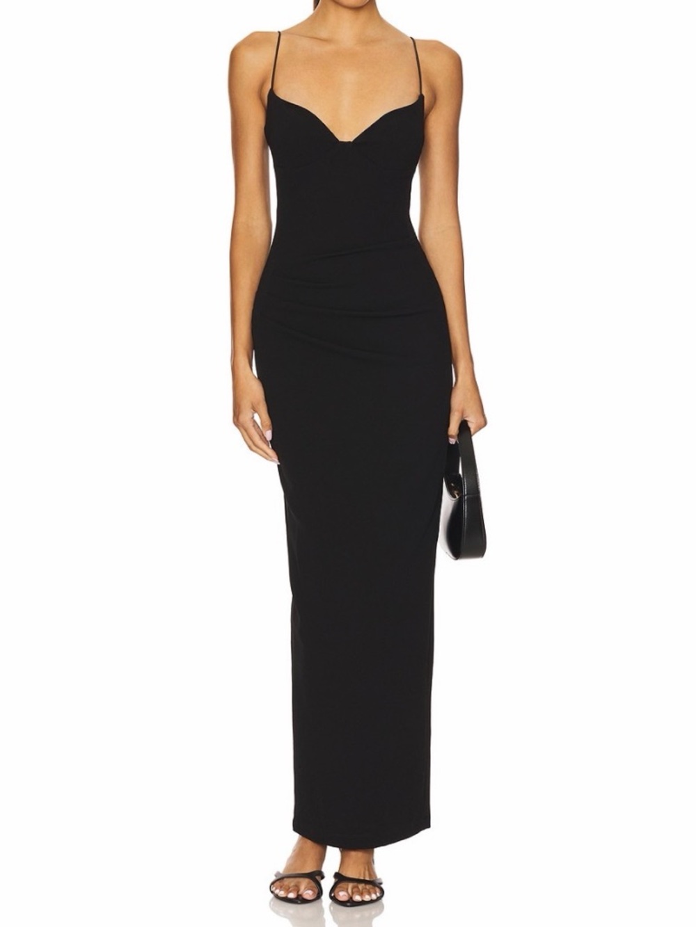 Nookie Black Spaghetti-Strap Maxi Dress
